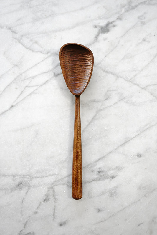 Modern Cooking Spoon - Walnut, Cherry, or Maple Wood