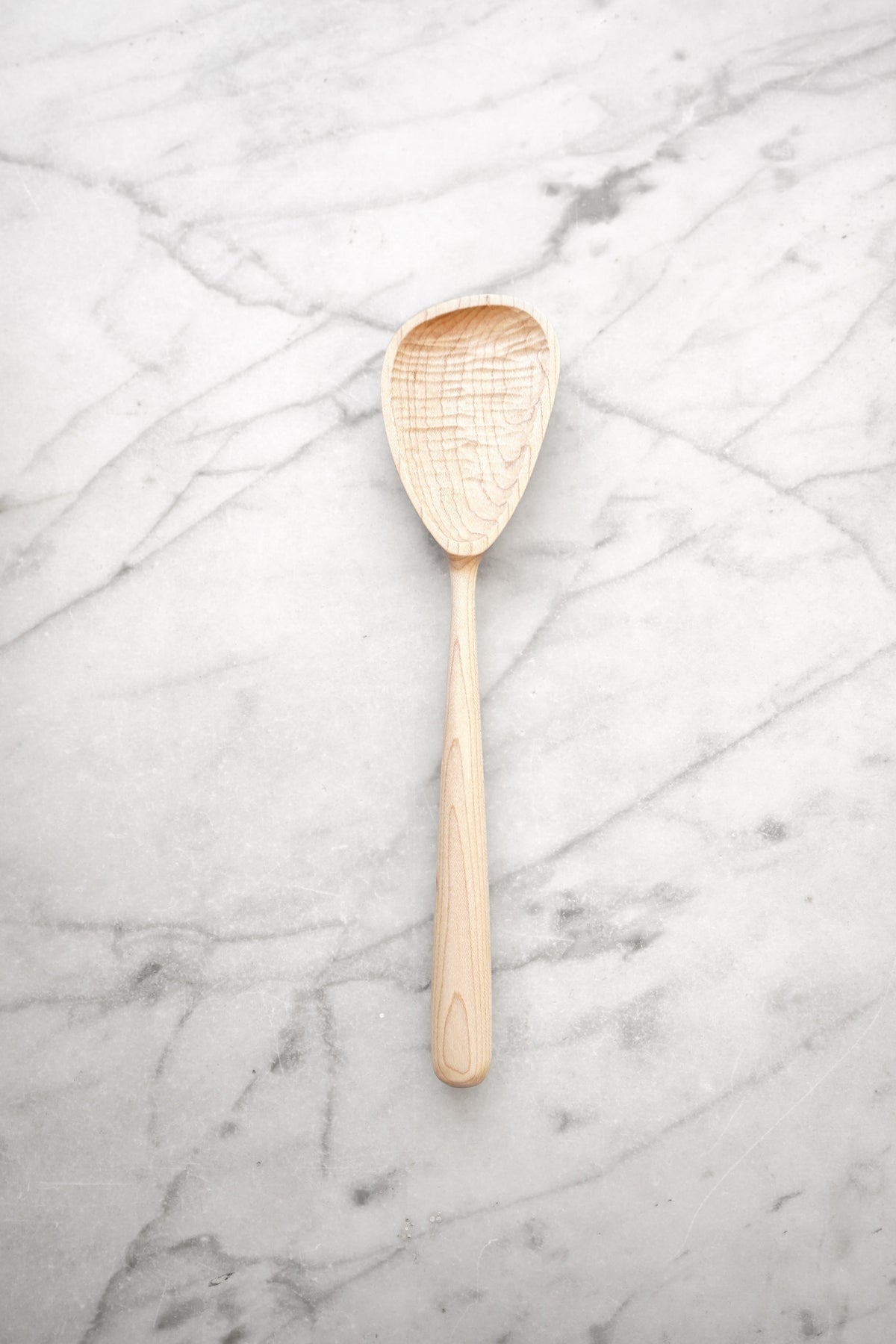 Modern Cooking Spoon - Walnut, Cherry, or Maple Wood