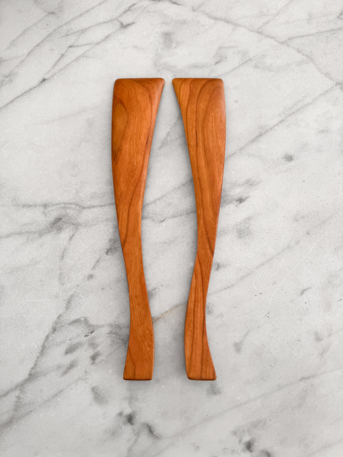 Curvy Salad Set - Cherry Wood