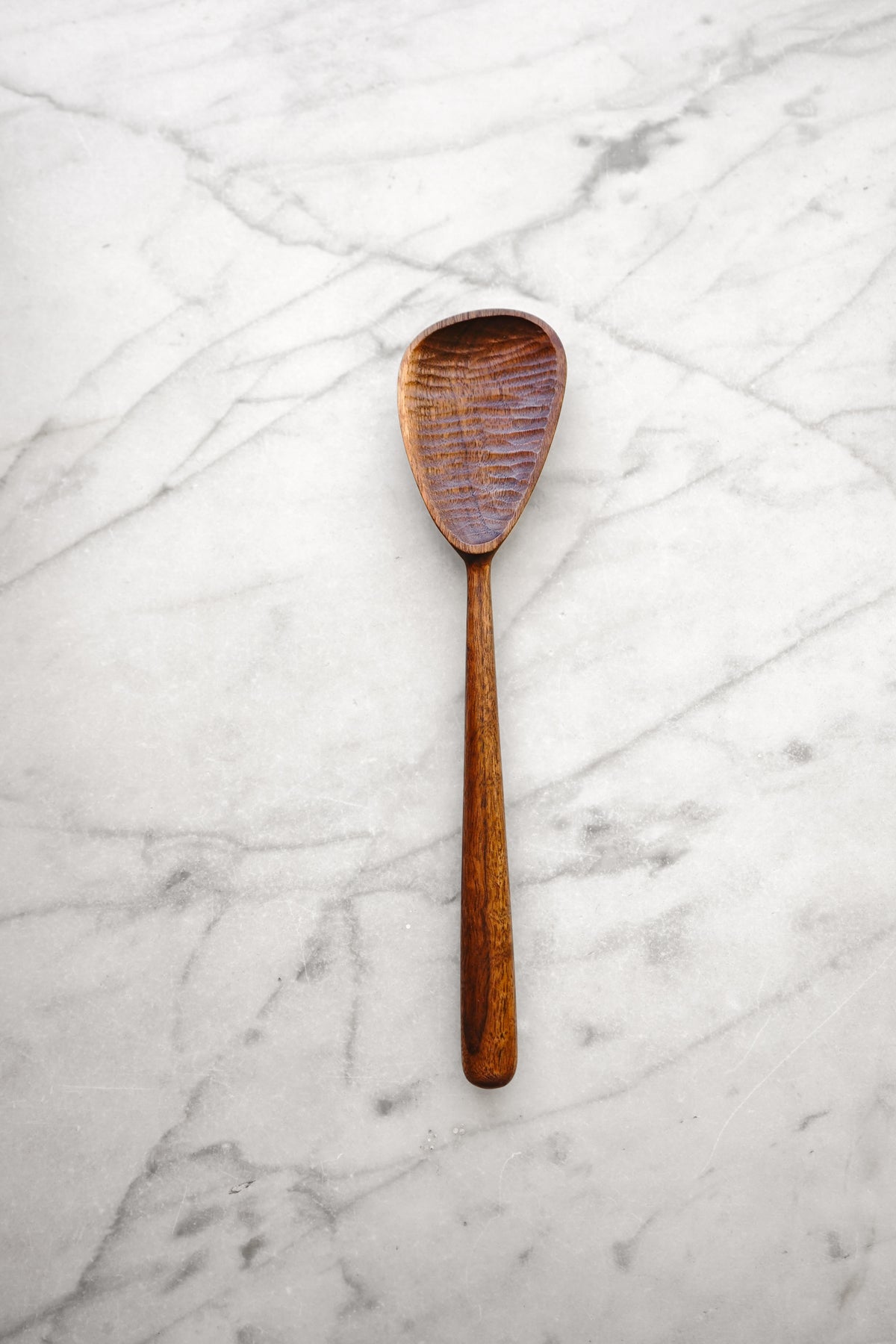 Modern Cooking Spoon - Walnut, Cherry, or Maple Wood