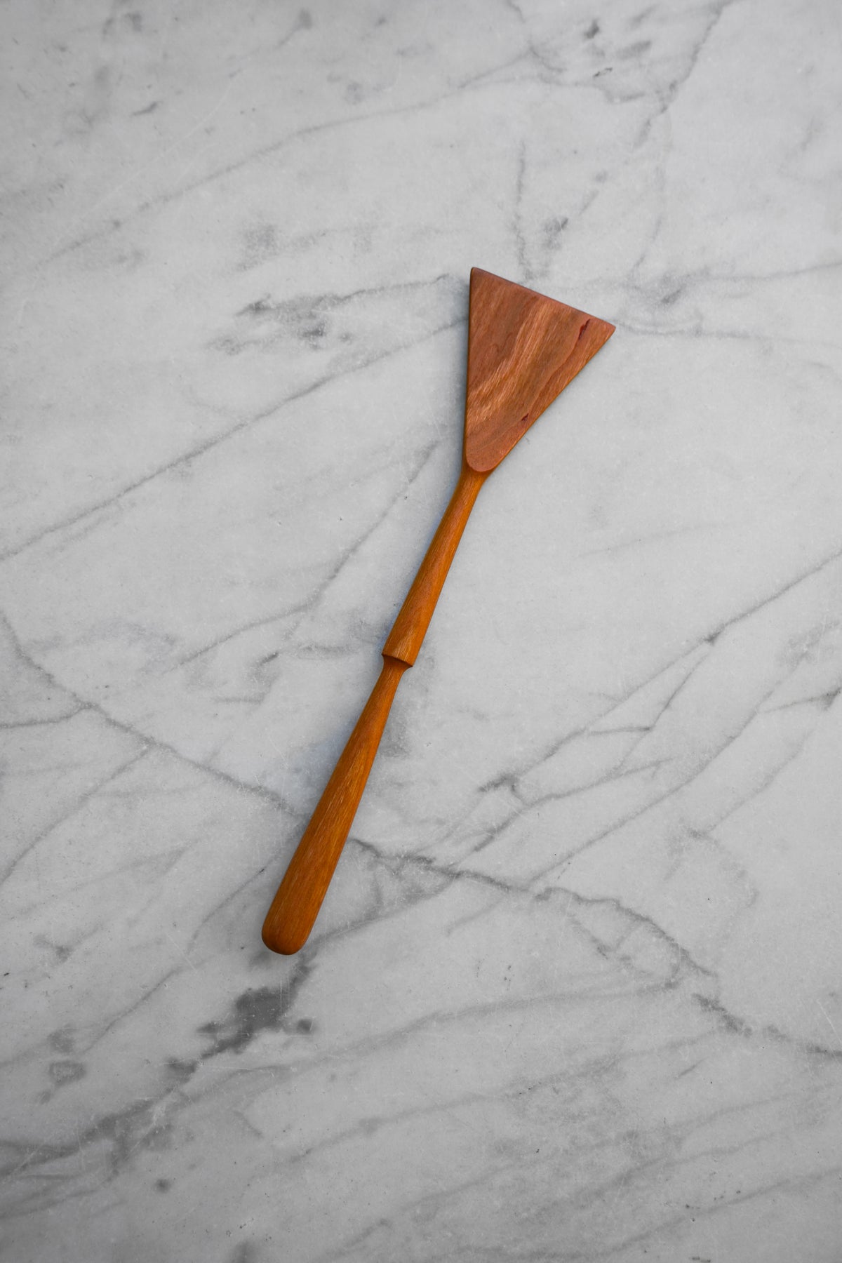 Triangle Spatula - Pinched Handle - Walnut or Cherry Wood