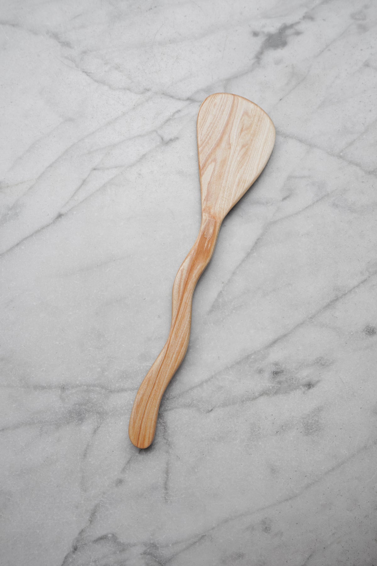 Flat Line - Squiggly Spatula - Walnut, Cherry, or Maple Wood
