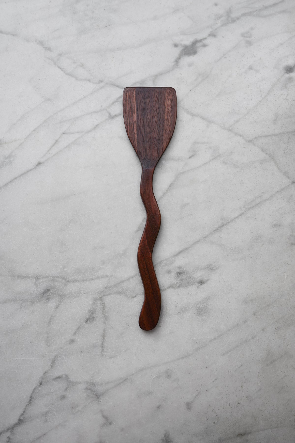 Flat Line - Squiggly Scraper Spatula - Walnut Wood