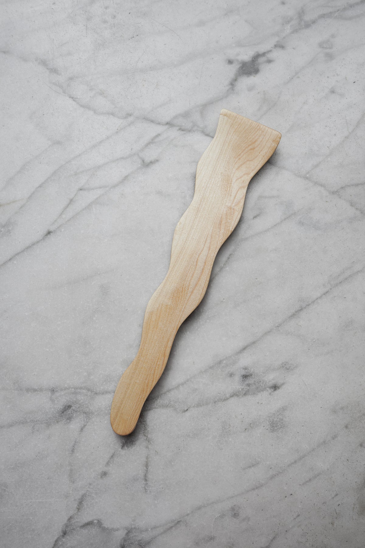Flat Line - Wavy Spatula - Walnut, Cherry, or Maple Wood