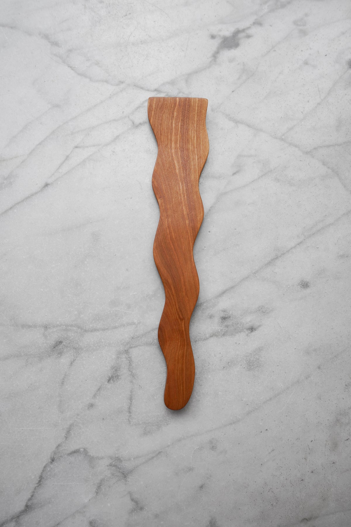 Flat Line - Wavy Spatula - Walnut, Cherry, or Maple Wood