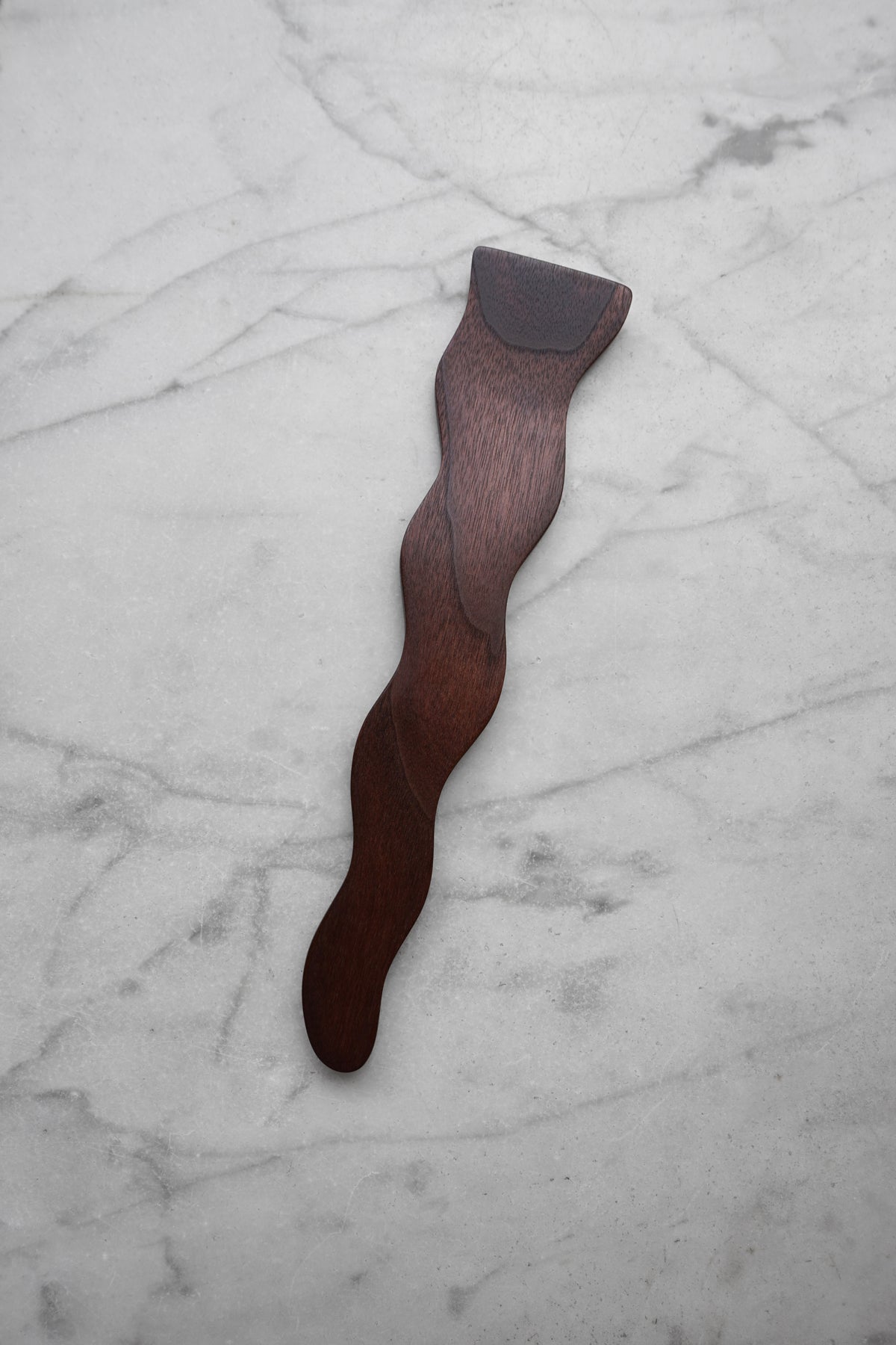 Flat Line - Wavy Spatula - Walnut, Cherry, or Maple Wood