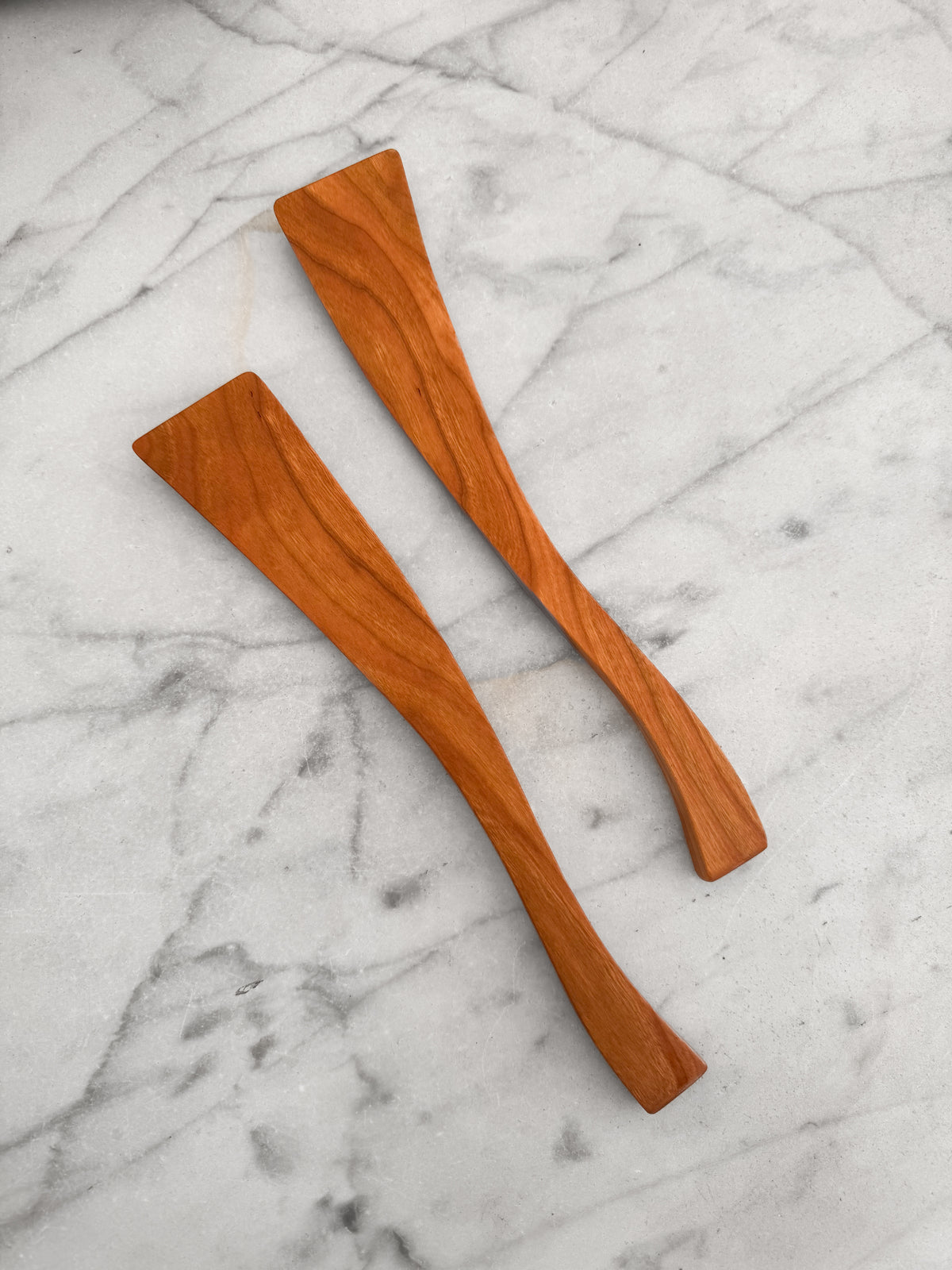 Curvy Salad Set - Cherry Wood