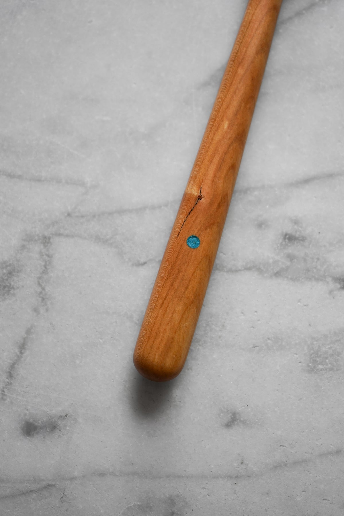 Flipper Spatula - Cherry Wood with Turquoise