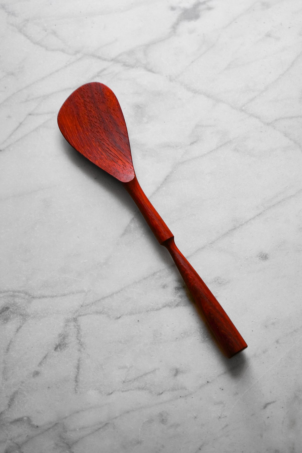 Modern Spatula - Pinched Handle - Padauk Wood