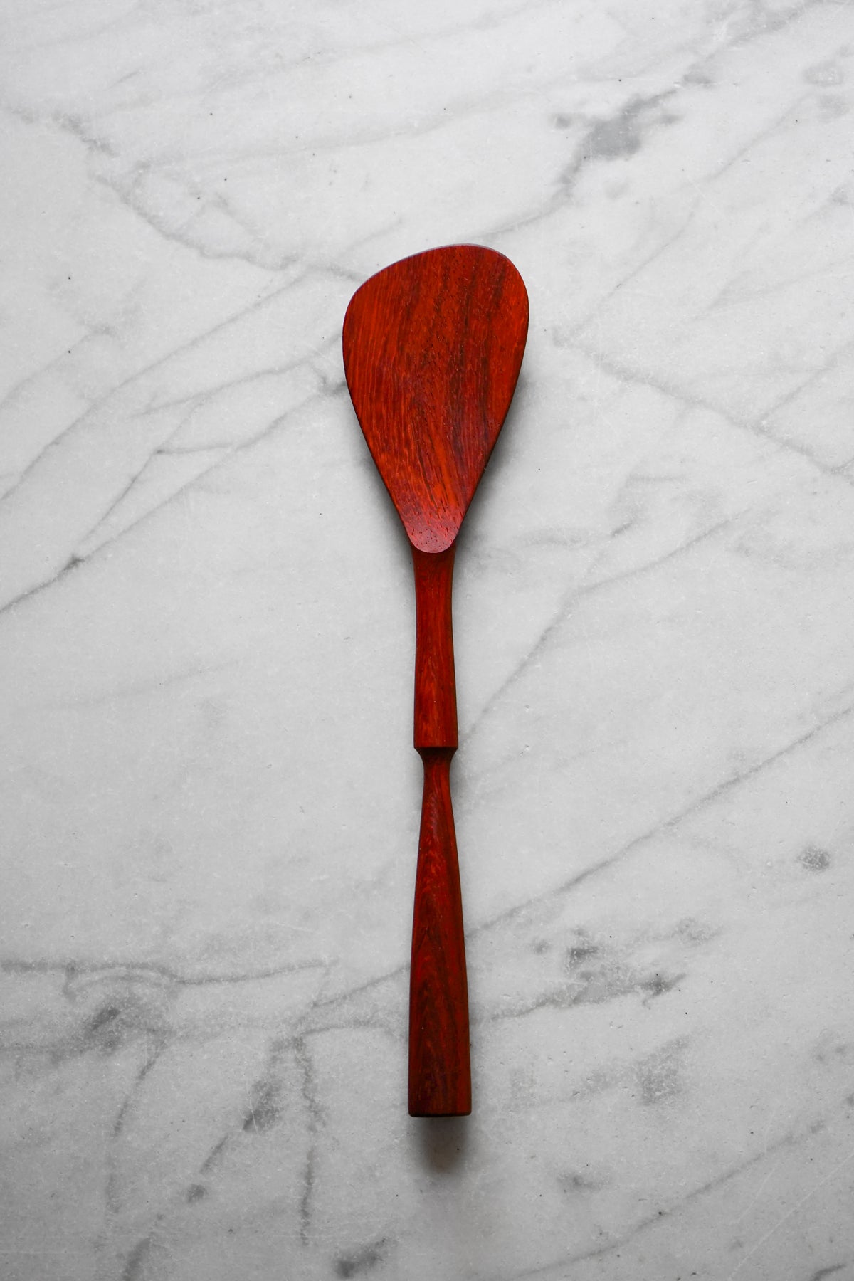 Modern Spatula - Pinched Handle - Padauk Wood